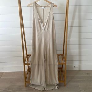 lightweight waffle jumpsuit